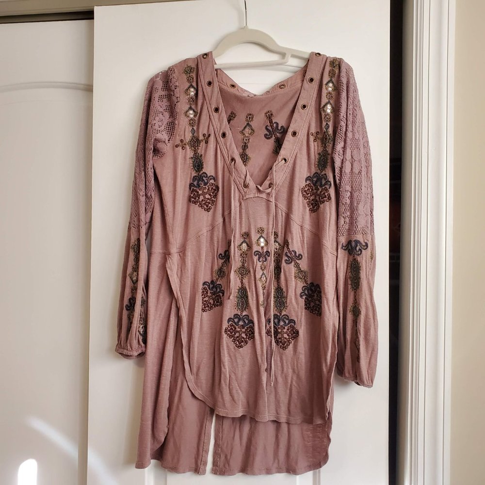 Brown Bohemian Style Top